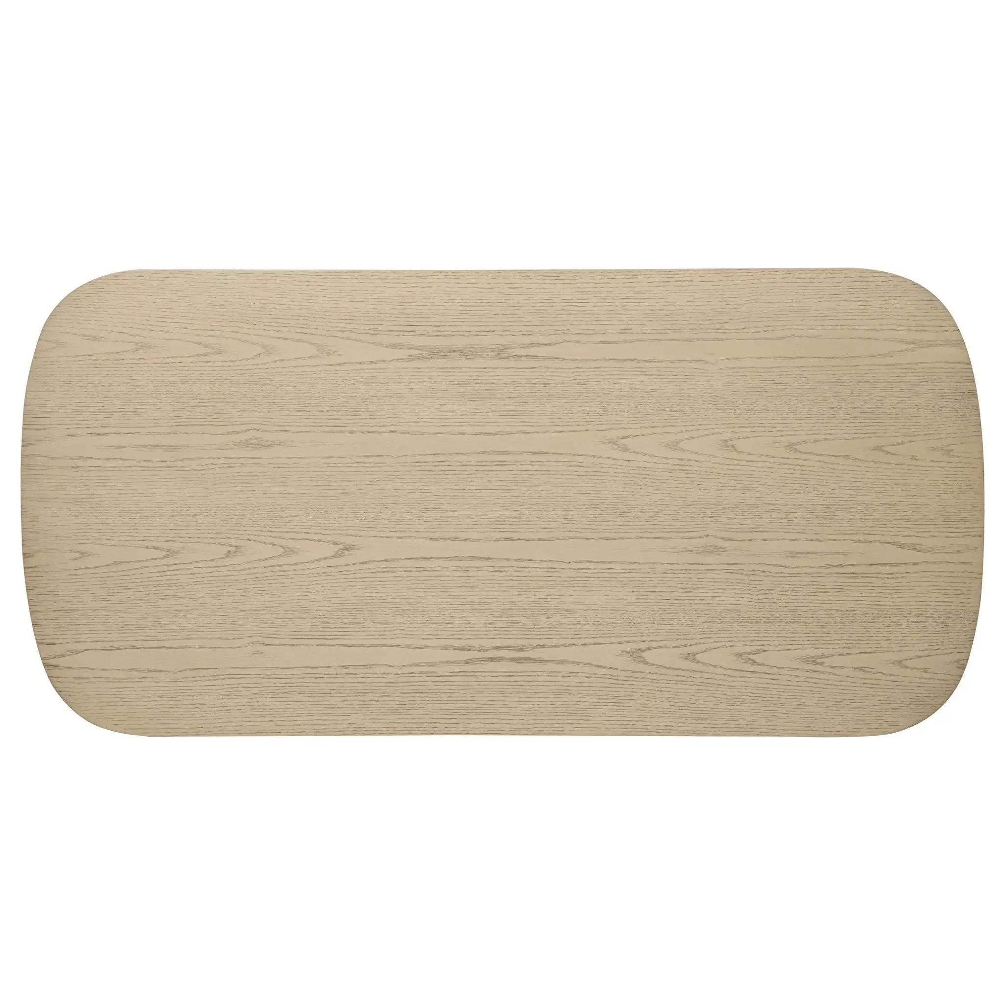 Kailani Coastal Rectangular Cocktail Coffee Table Beige Oak by Unique Piece Furniture