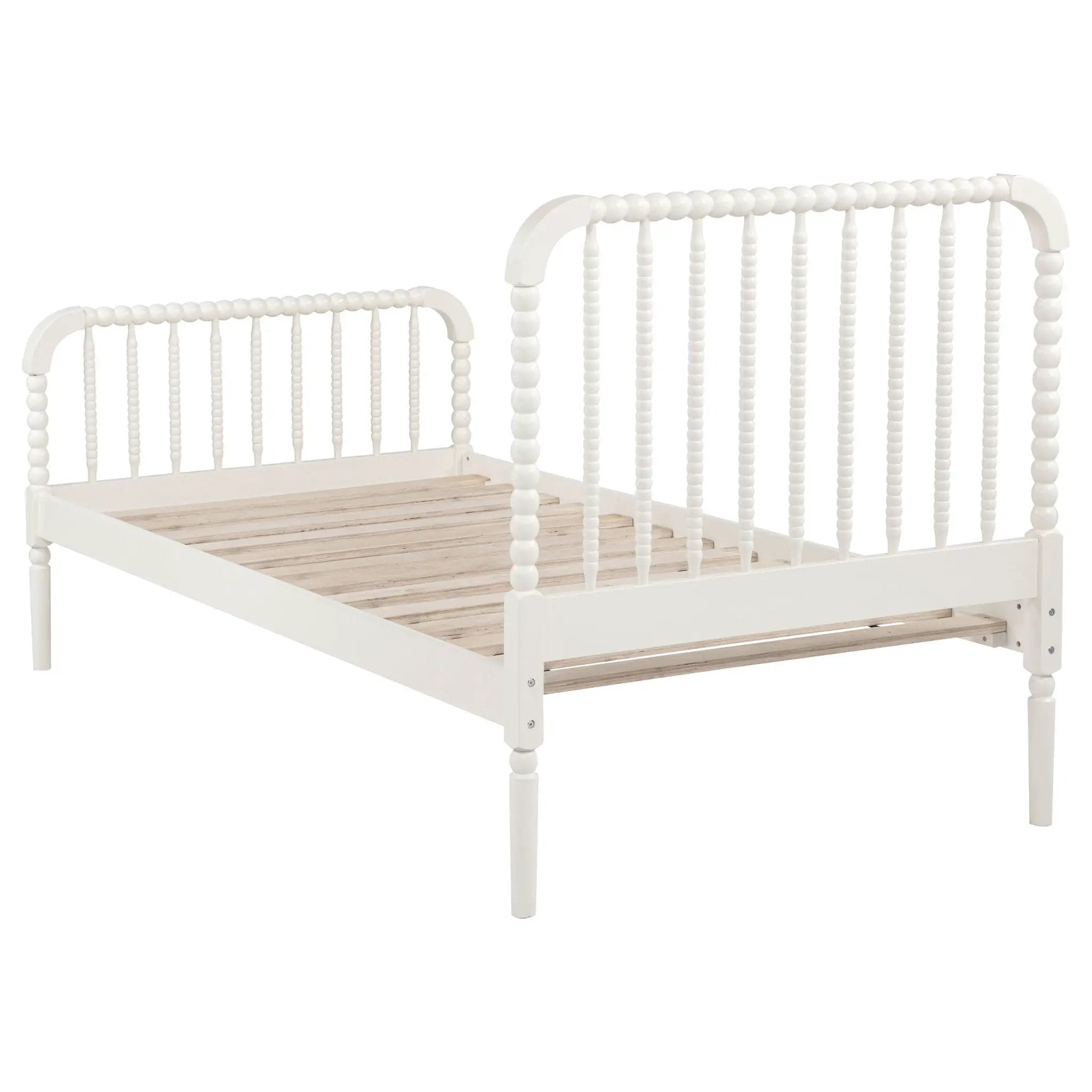 Jones Wood Twin Open Frame Bed White by Unique Piece Furniture
