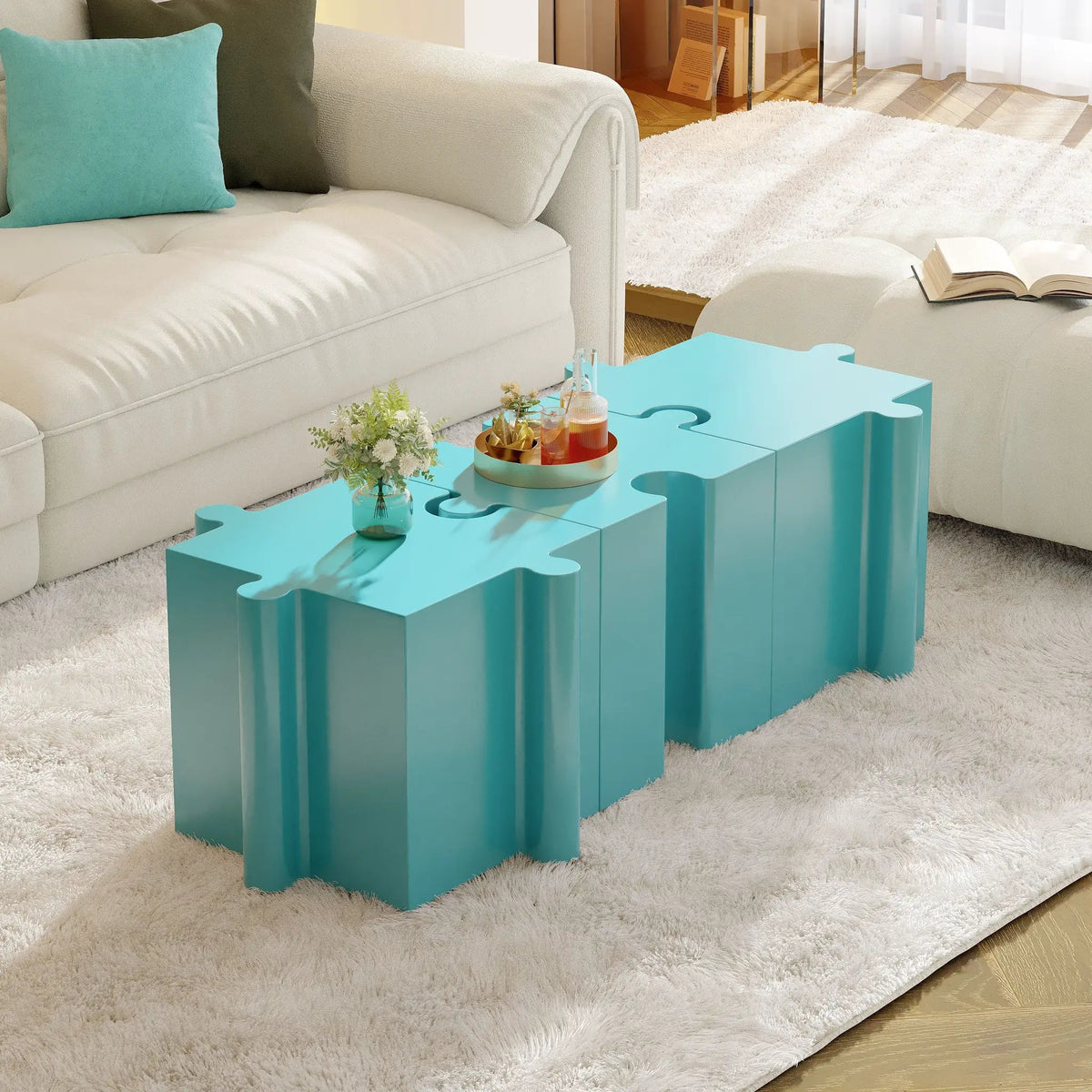 3-Piece Artistic Puzzle Table Set by HouseOfZazla