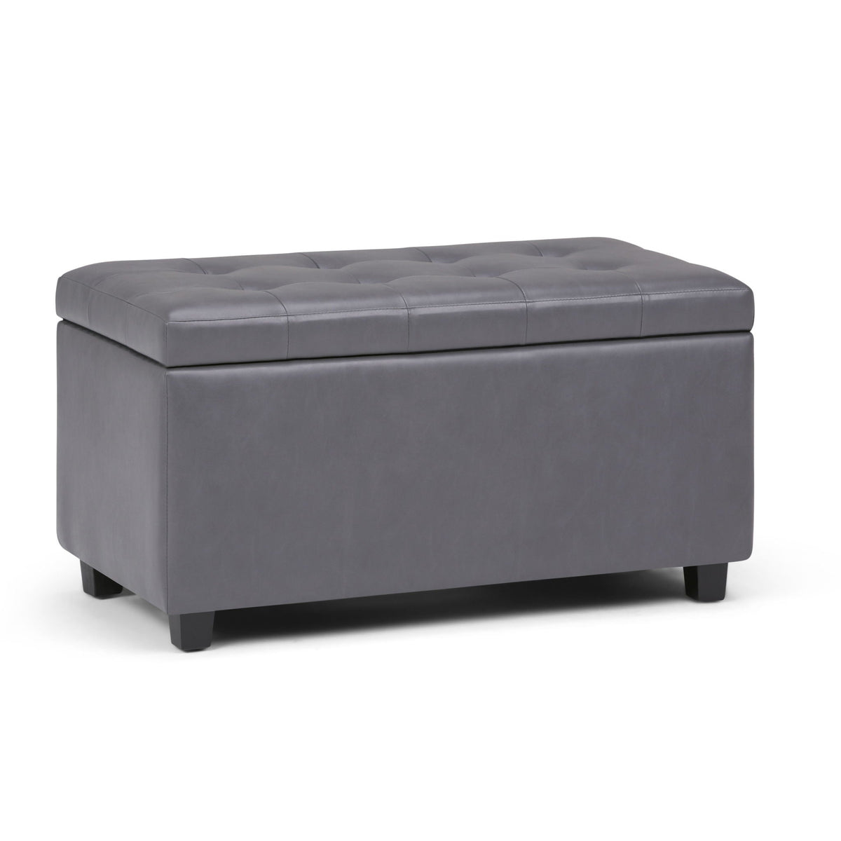 Upholstered Storage Ottoman with Child Safety Hinge - Multiple Colors, photo 5 of 40