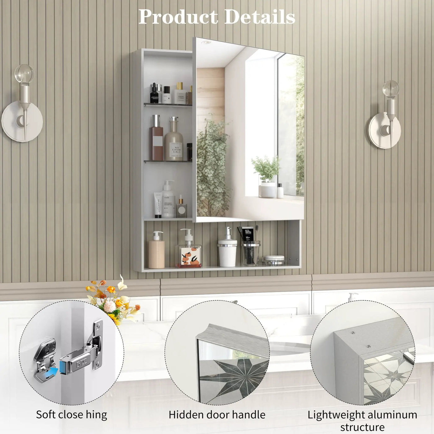Medicine Cabinet With Mirror For Bathroom by HouseOfZazla