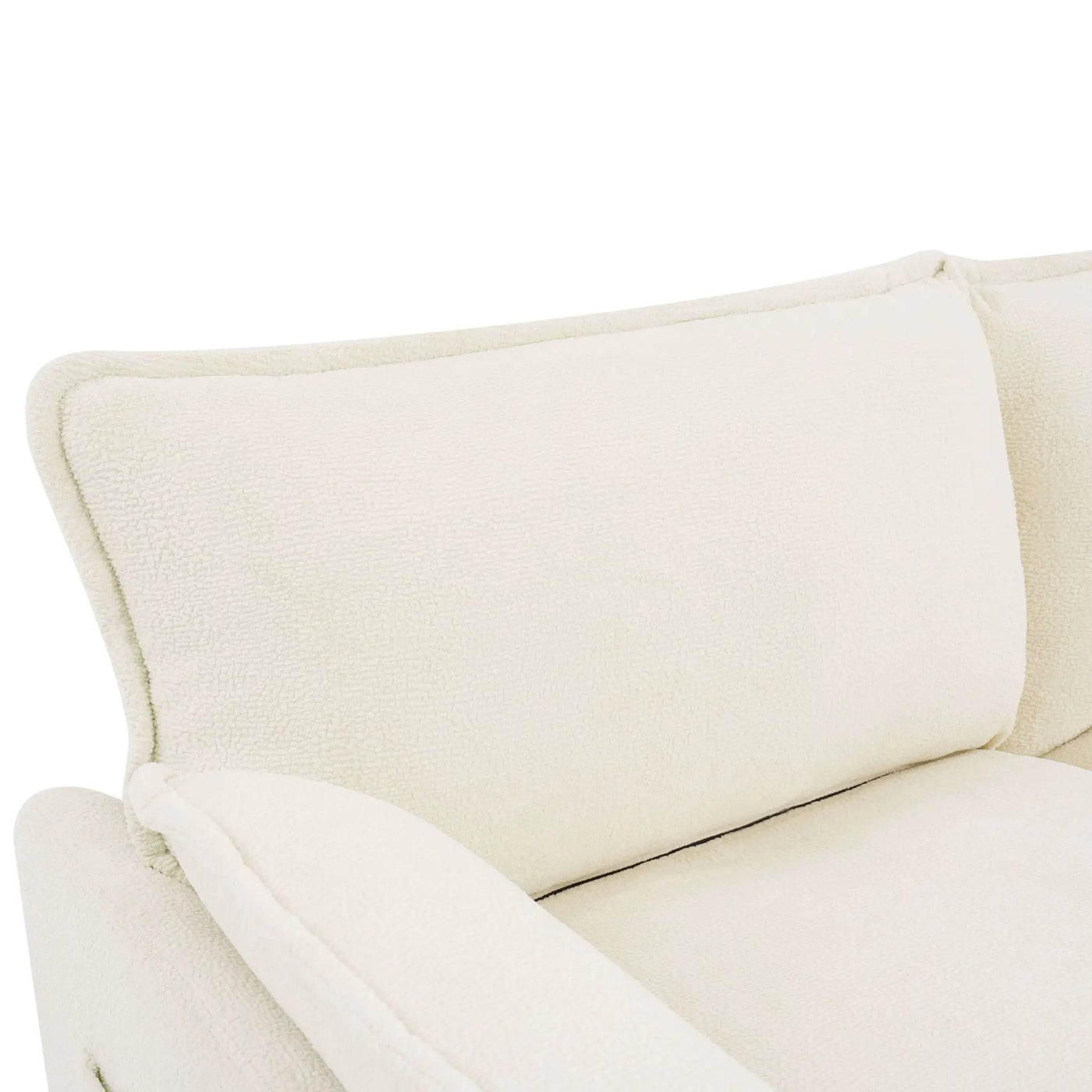 Modern Loveseat Sofa, Upholstered Couch With Side Storage Pockets by HouseOfZazla