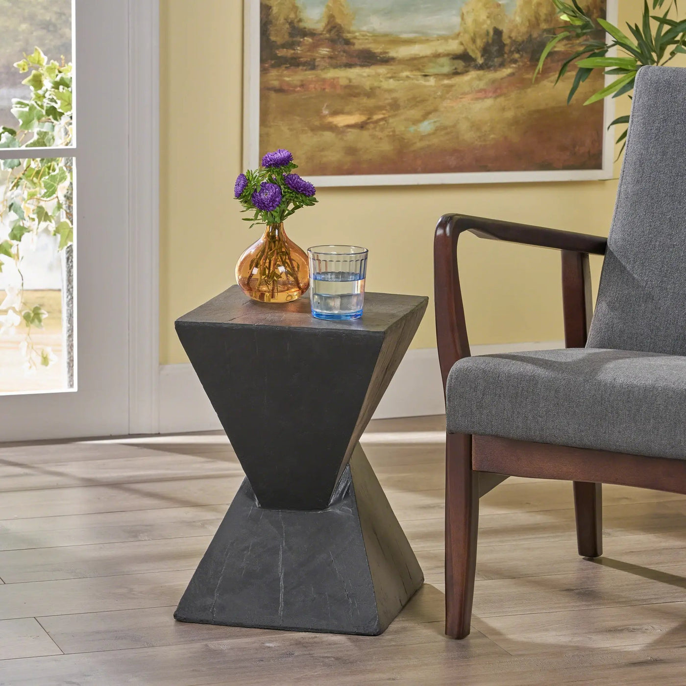 TESS Modern Side Table – Stylish End Table Compatible with Living Room, Bedroom, or Office by HouseOfZazla