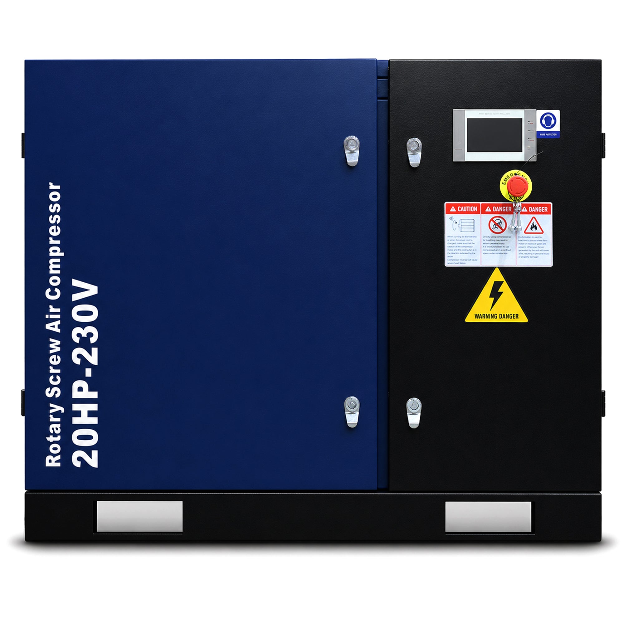 20HP Rotary Screw Air Compressor, 74 CFM, 125 PSI, Industrial-Grade by HouseOfZazla