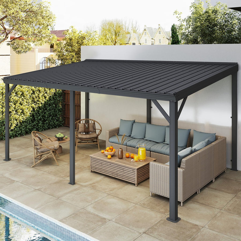 10'x16' Hardtop Wall Mounted Gazebo by HouseOfZazla