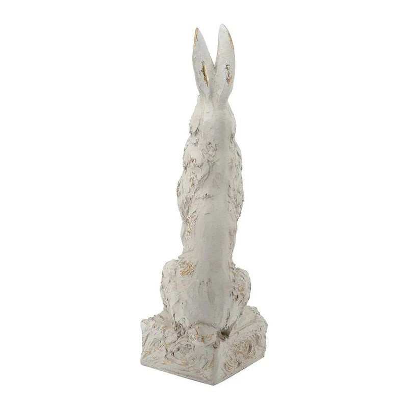 Large Magnesium Sitting Rabbit Figurine by HouseOfZazla