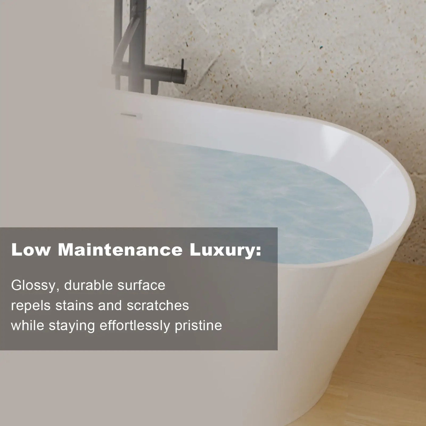Glossy Freestanding Bathtub With Toe Tap Drain by HouseOfZazla