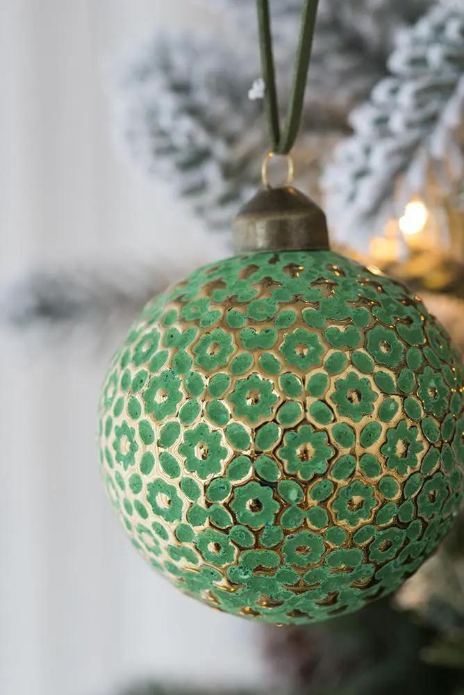 Christmas Ball Ornaments, Glass Decorative Hanging Ball Christmas Tree Ornaments For Holiday Party Decorations by HouseOfZazla