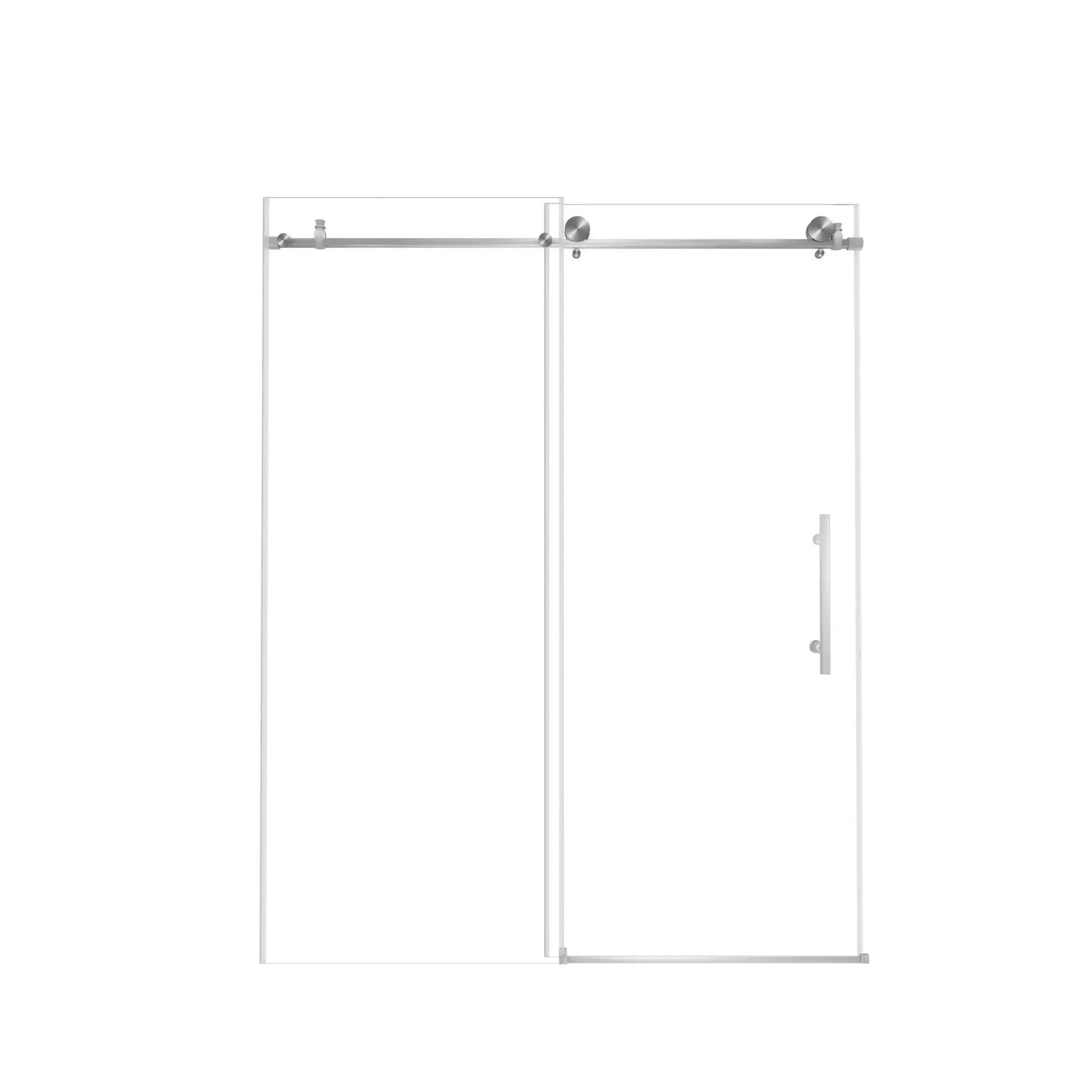 Frameless Shower Door, Smooth Sliding Tracks by HouseOfZazla