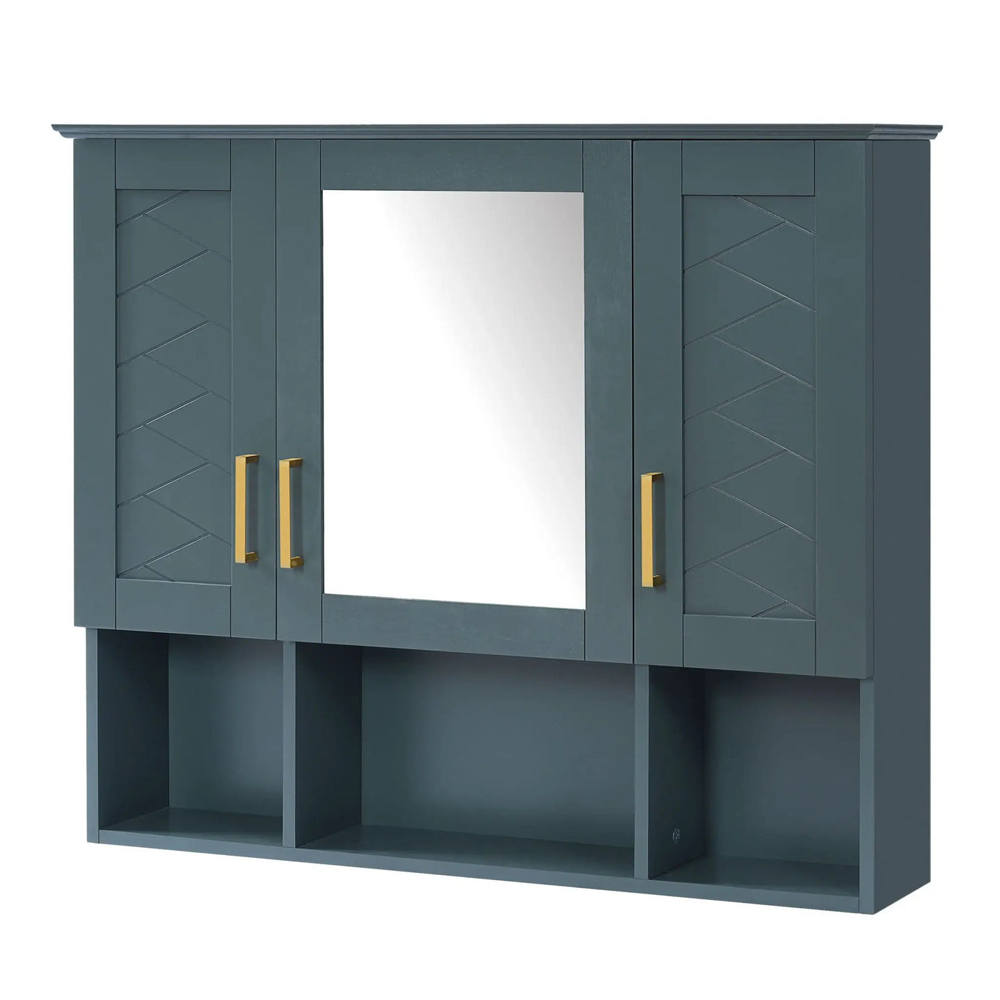 Modern Wall Mounted Medicine Cabinet with Adjustable Shelves and Soft Close Doors by HouseOfZazla