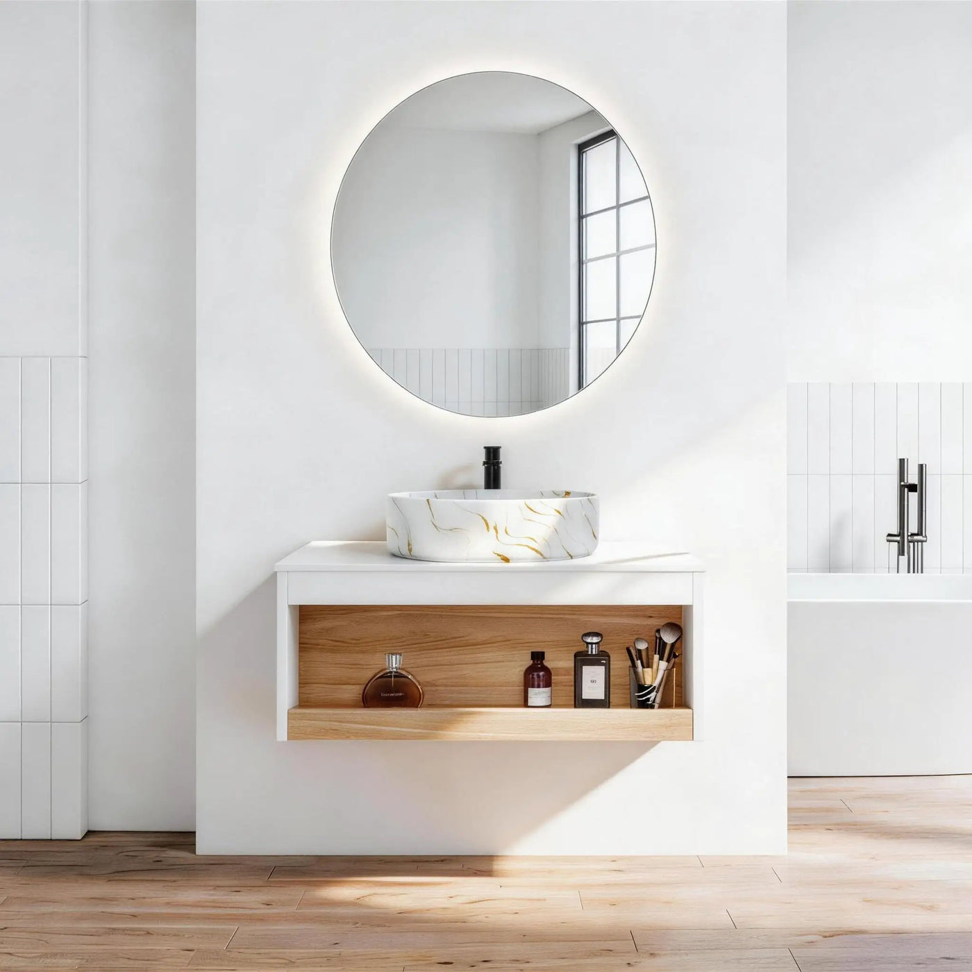 Floating Bathroom Vanity With Vessel Sink by Unique Piece Furniture