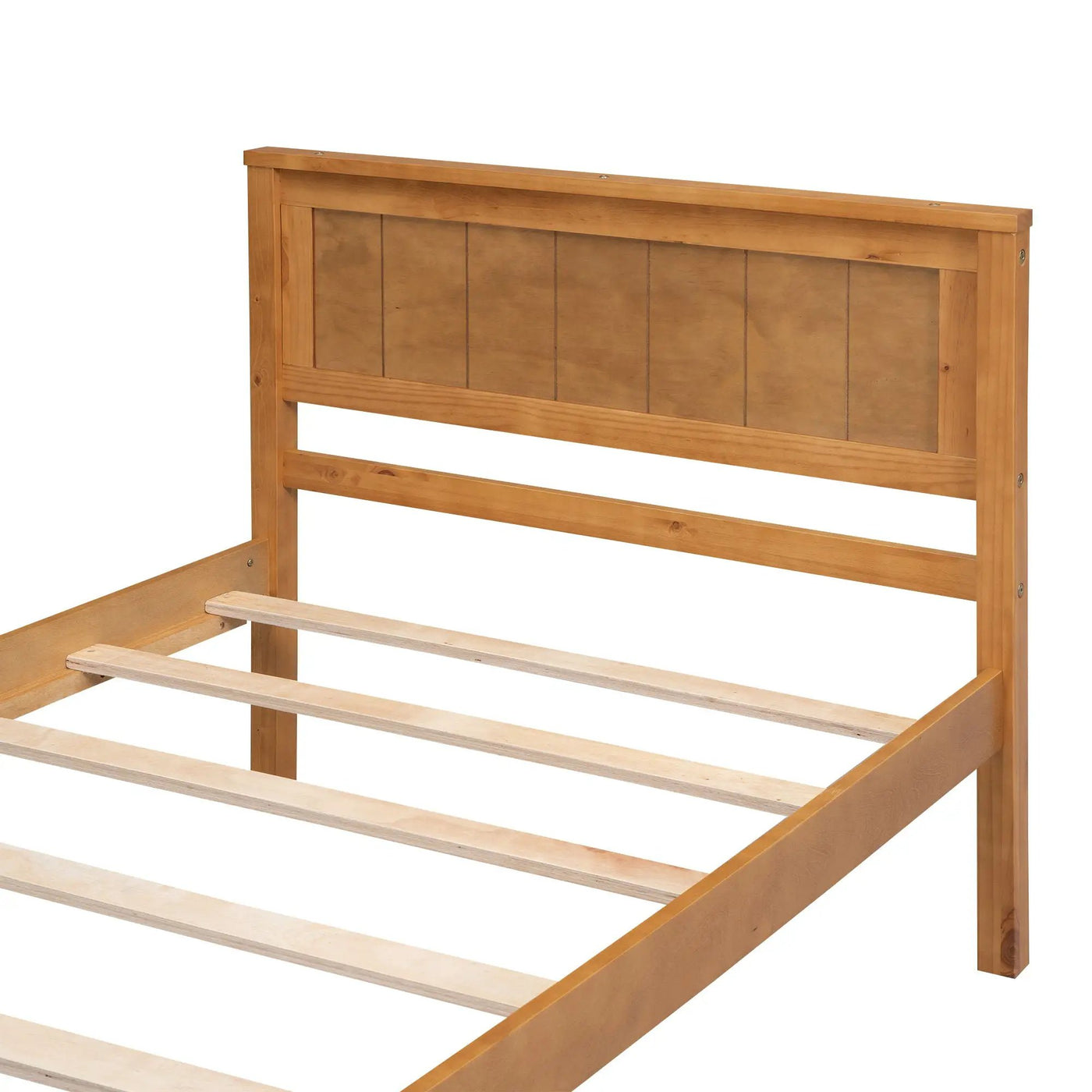 Platform Bed Frame With Headboard by HouseOfZazla