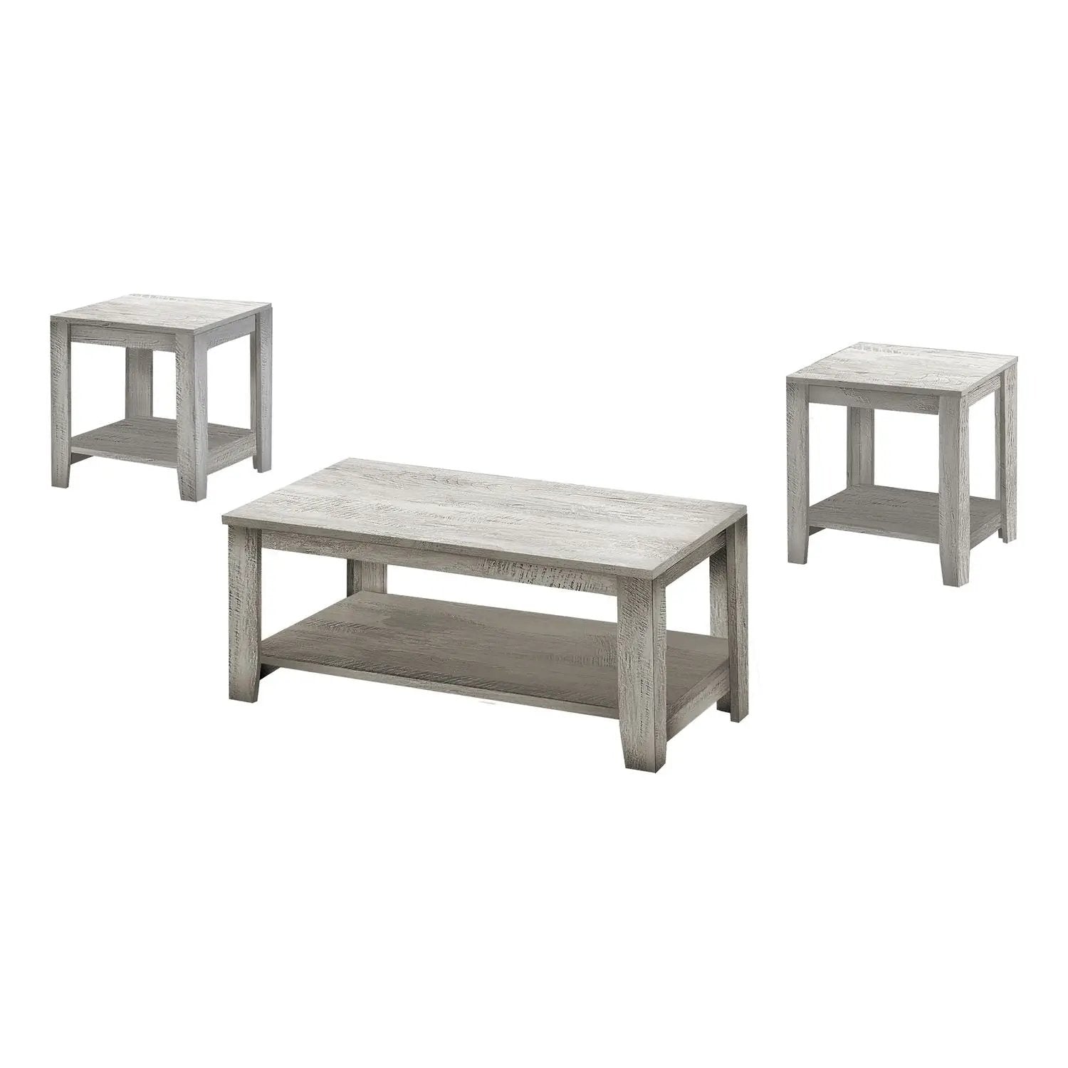 Table Set, Coffee, End, Side, Accent, Living Room, Transitional (Set of 3) by Unique Piece Furniture