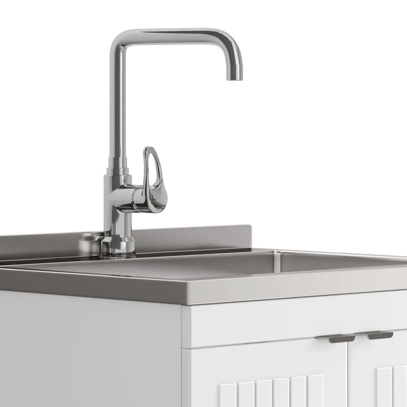 Murphy - Laundry Cabinet & Faucet And Stainless Steel Sink by Unique Piece Furniture
