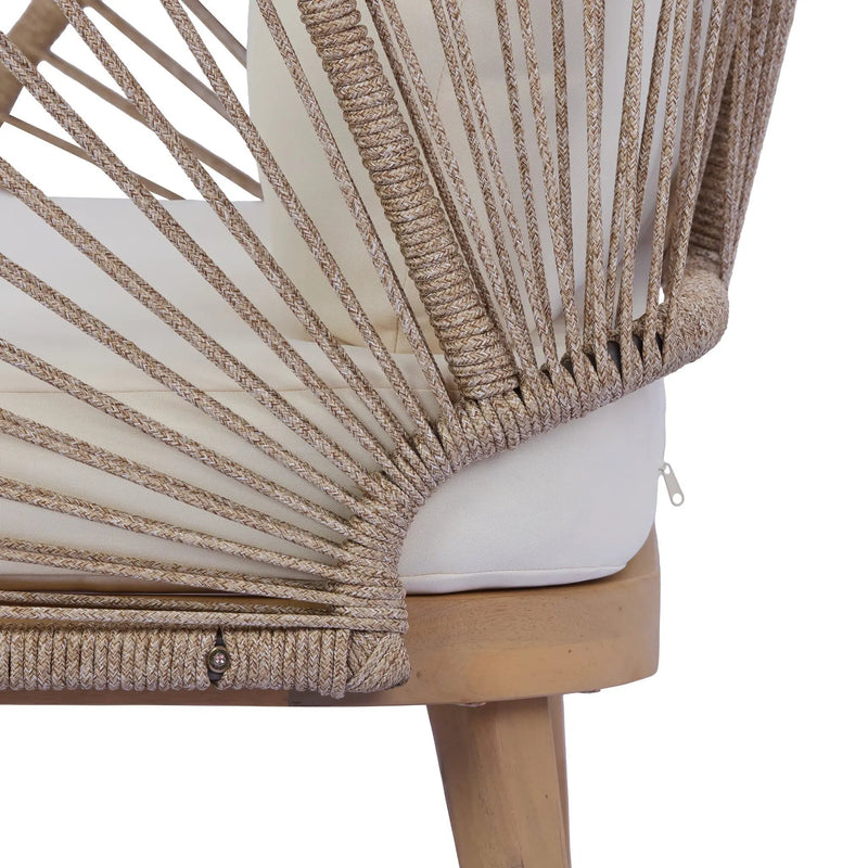 4-Piece Acacia Wood Patio Seating Set by HouseOfZazla