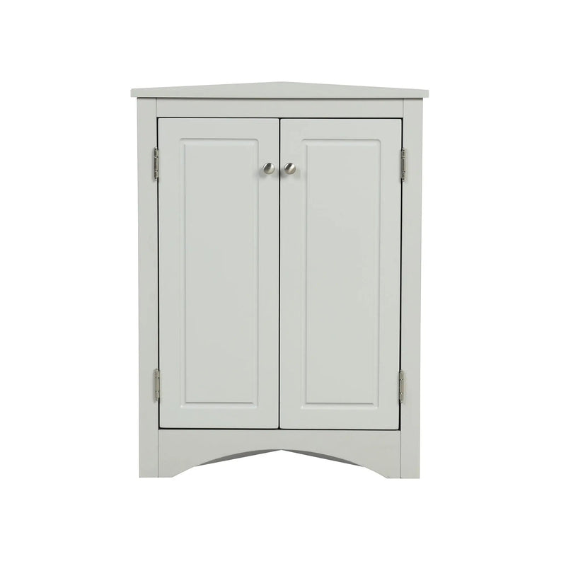 Triangle Bathroom Storage Cabinet With Adjustable Shelves, Freestanding Floor Cabinet For Home Kitchen by Unique Piece Furniture