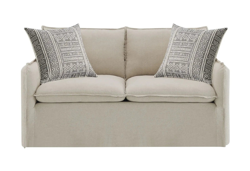 Upendo - Pattern Fabric 3 Pieces Living Room Set - Beige Yakety Yak Sand by Unique Piece Furniture