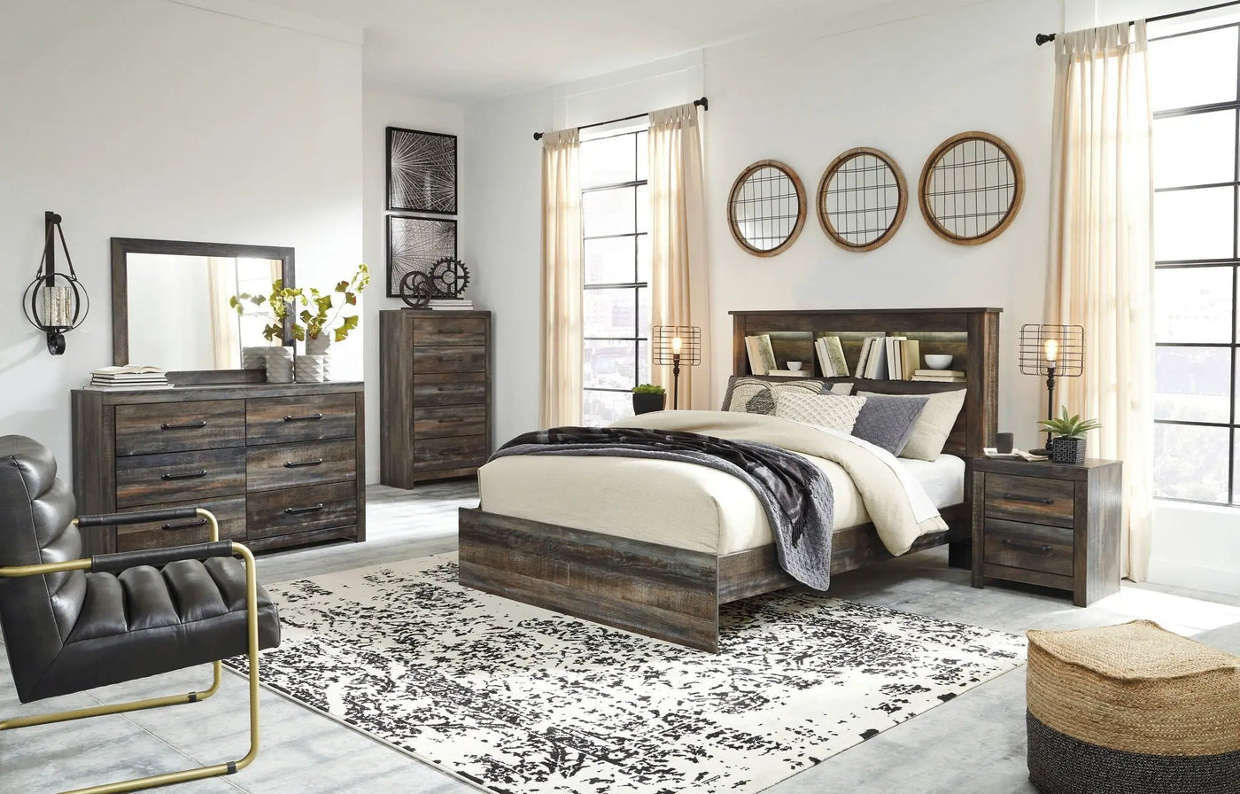 Drystan - Panel Bookcase Bed by Unique Piece Furniture