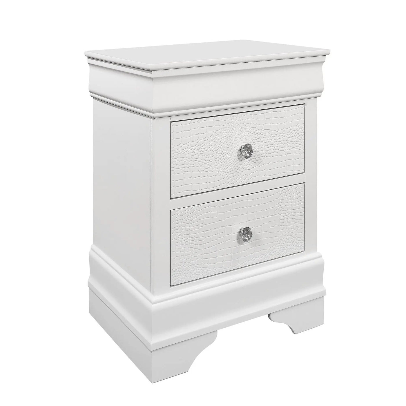 Shaker - Crocodile Metallic Nightstand by HouseOfZazla