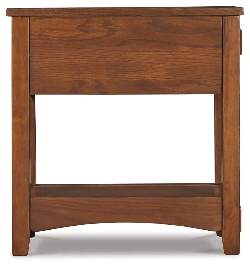 Breegin - Chair Side End Table - 1 Drawer - Brown by Unique Piece Furniture