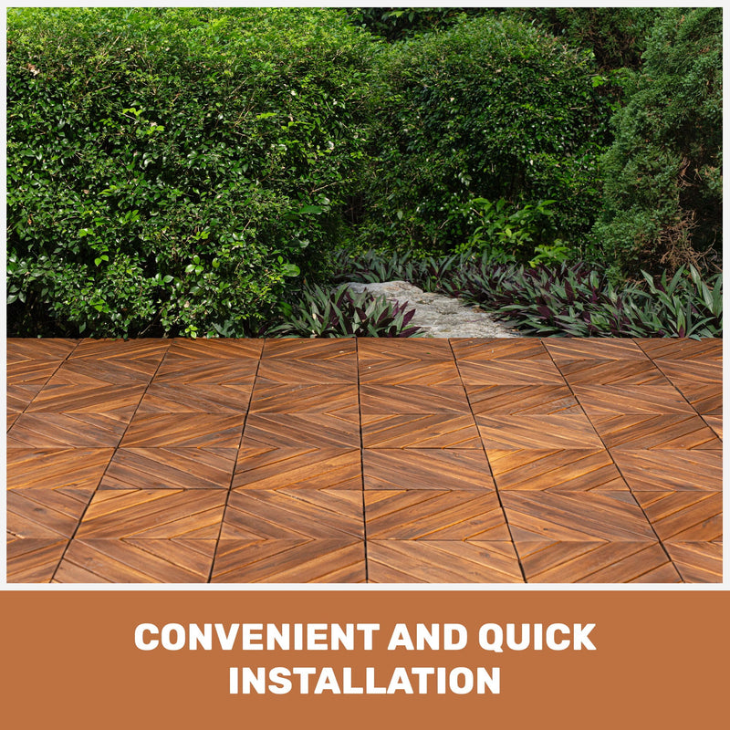 Interlocking Deck Tiles, Diagonal Pattern Outdoor Decking by HouseOfZazla