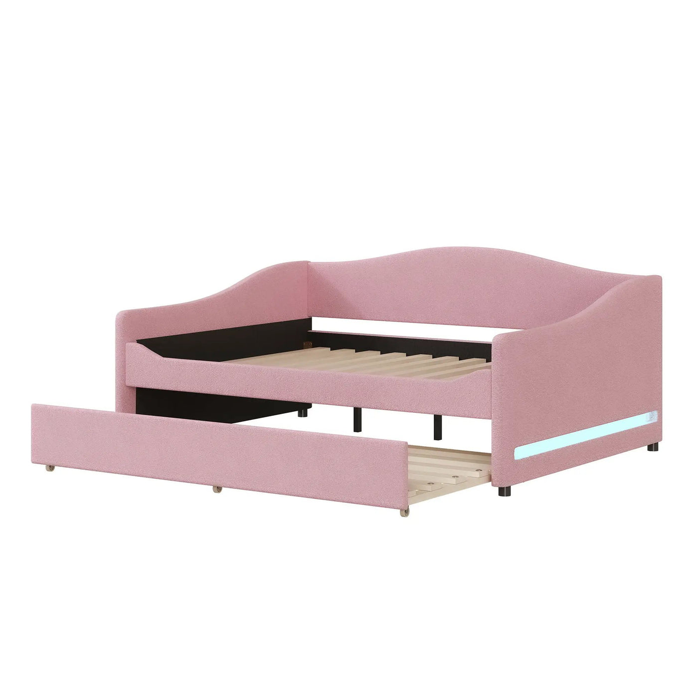 Upholstered Daybed With Light And Trundle by HouseOfZazla