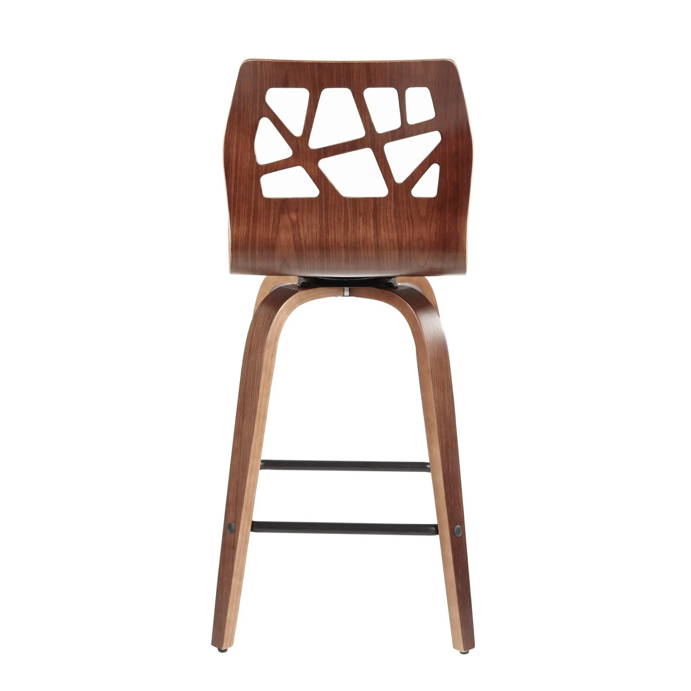 Folia - Mid Century Modern Fixed Height Counter Stool With Swivel (Set of 2) by HouseOfZazla