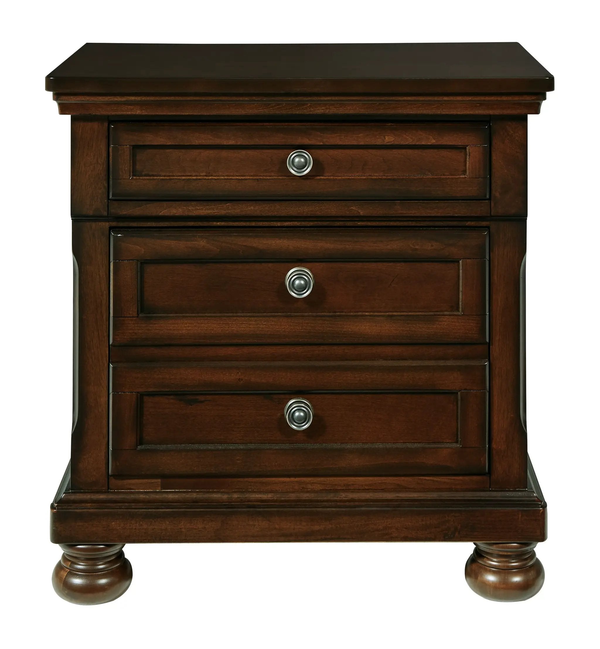 Porter - Two Drawer Night Stand - Dark Brown by Unique Piece Furniture