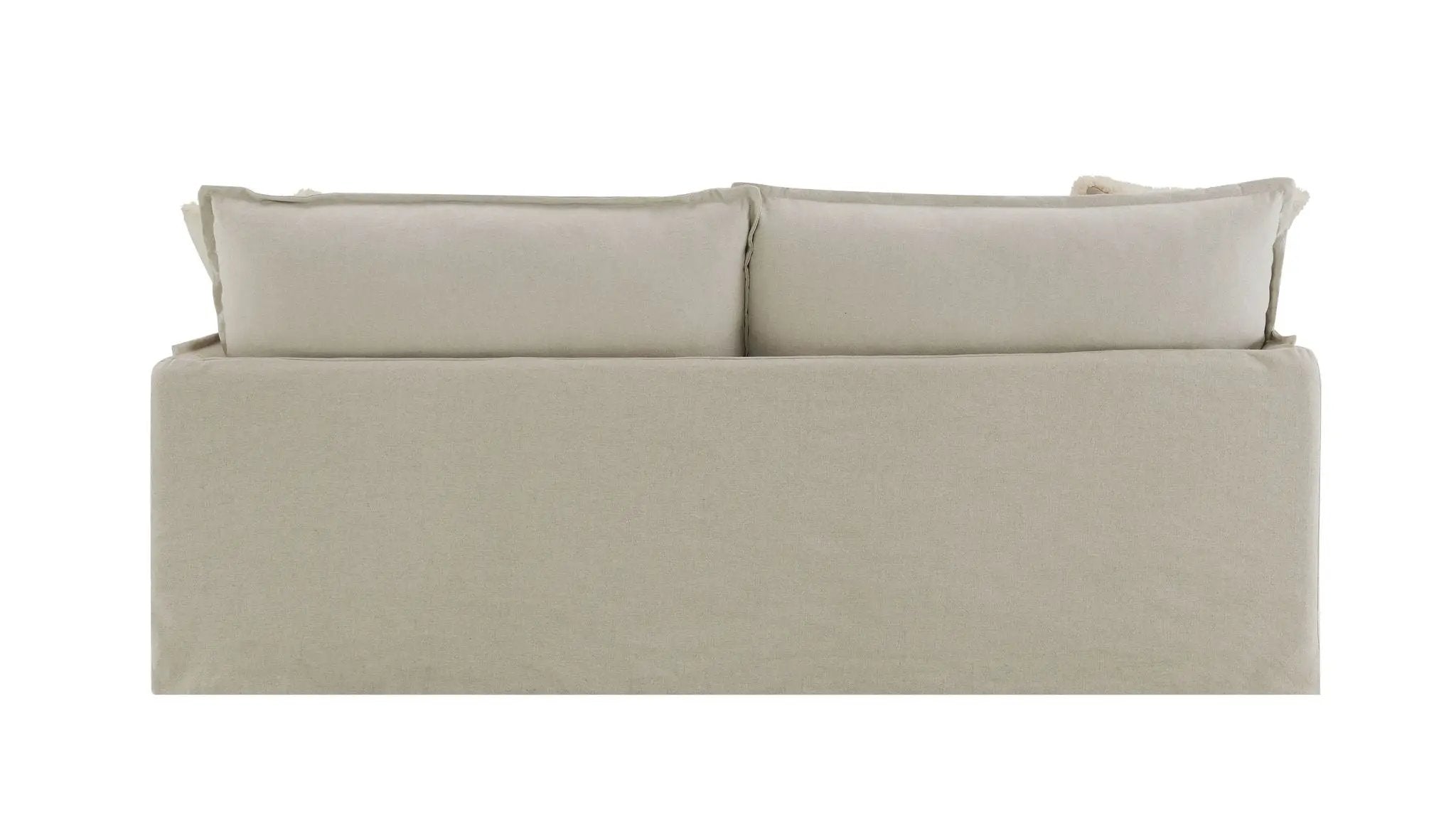 Upendo - Pattern Linen Sofa With 2 Toss Pillows - Beige by Unique Piece Furniture
