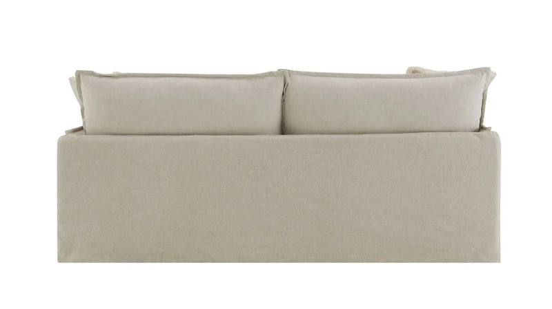 Upendo - Pattern Linen Sofa With 2 Toss Pillows - Beige by Unique Piece Furniture