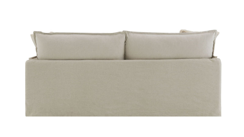 Pattern Linen Sofa with Feather Down Cushions - Beige, photo 6 of 11