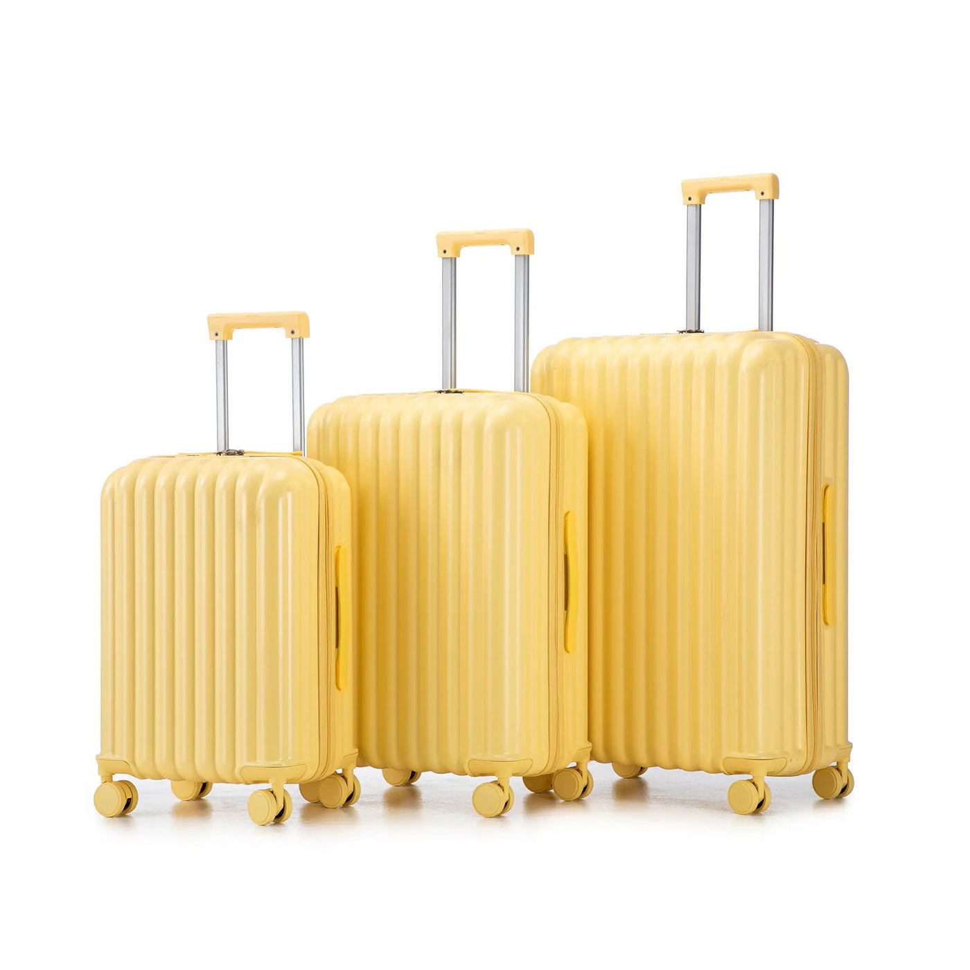 20" / 24" / 28" 3 Pieces / Set Spinner Wheel Luggage, Carry On Suitcase, With Cup Holder & USB Port & Phone Holder by HouseOfZazla