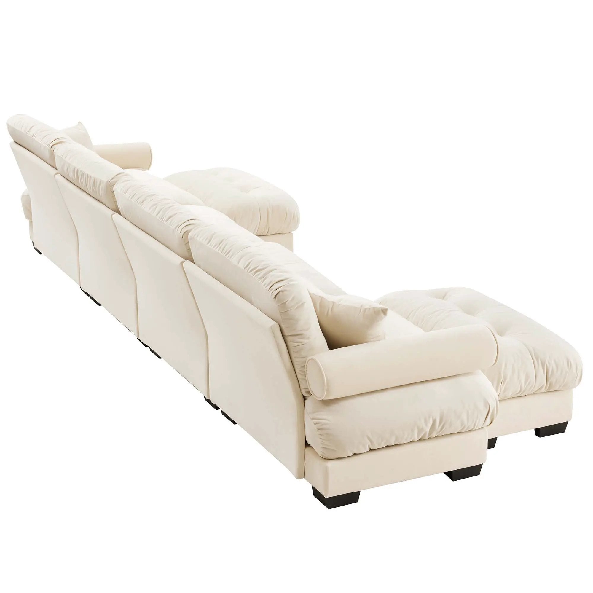 Super Comfort Oversized Modular Sectional Sofa With Movable Ottoman by Unique Piece Furniture