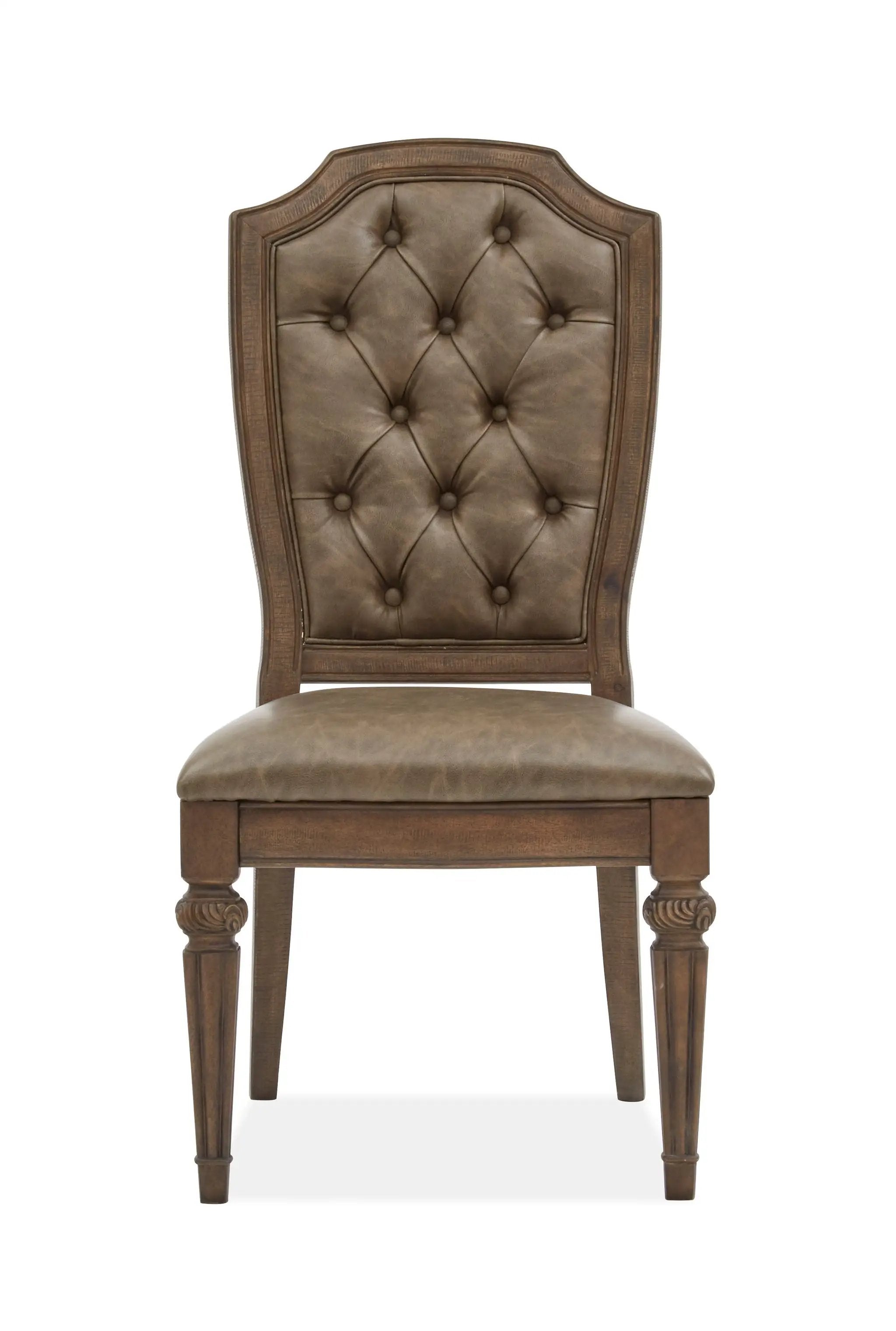Durango - Wood Dining Side Chair With Upholstered Seat and Back (Set of 2) - Willadeene Brown by Unique Piece Furniture