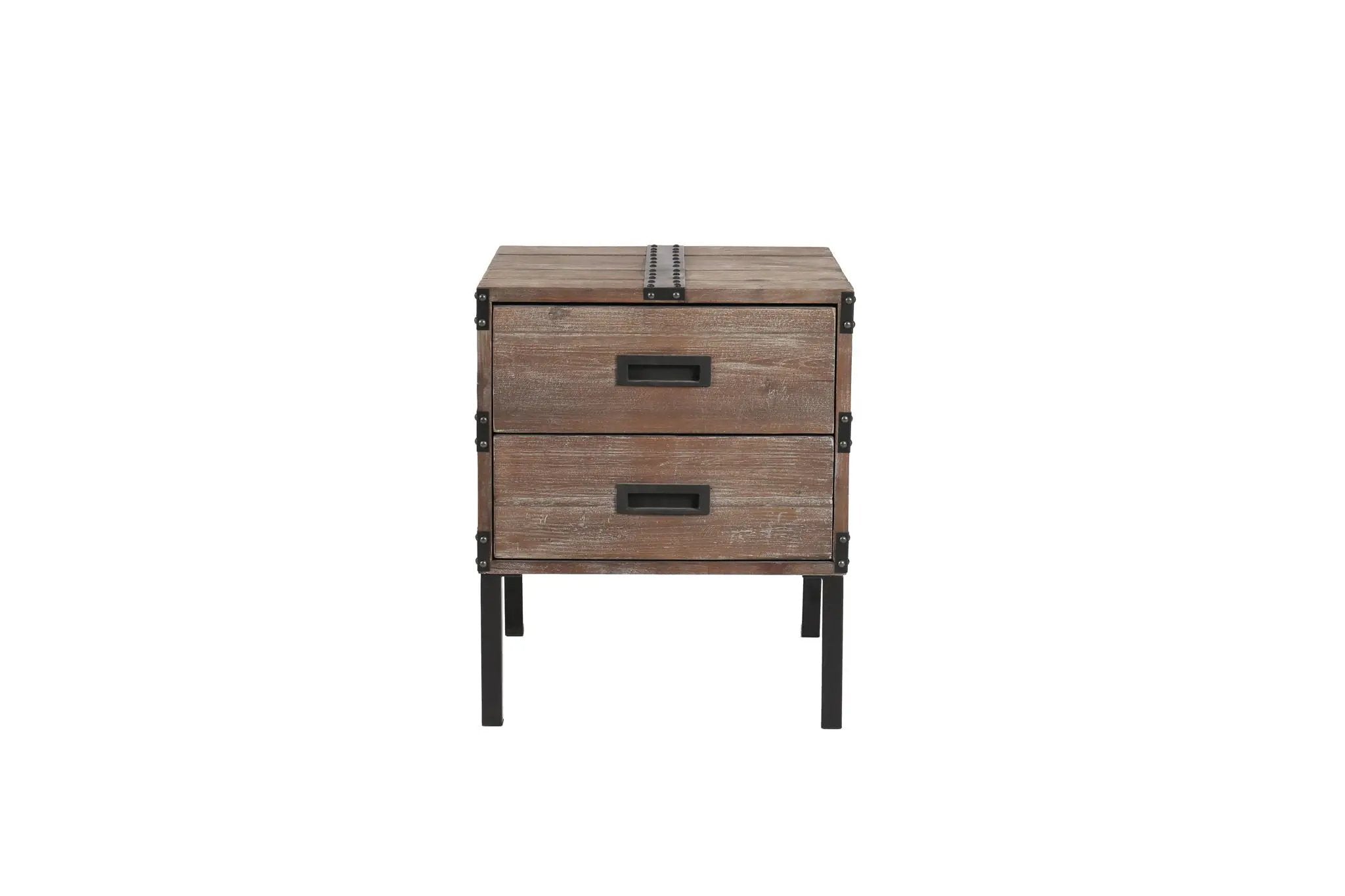 Trunk Table And Side Table With Large Storage Dress Up Your Liviing Room (Set of 3) - Antique Gray by HouseOfZazla