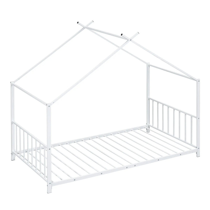 Metal House Platform Bed With Modern Design And Durable Frame by HouseOfZazla