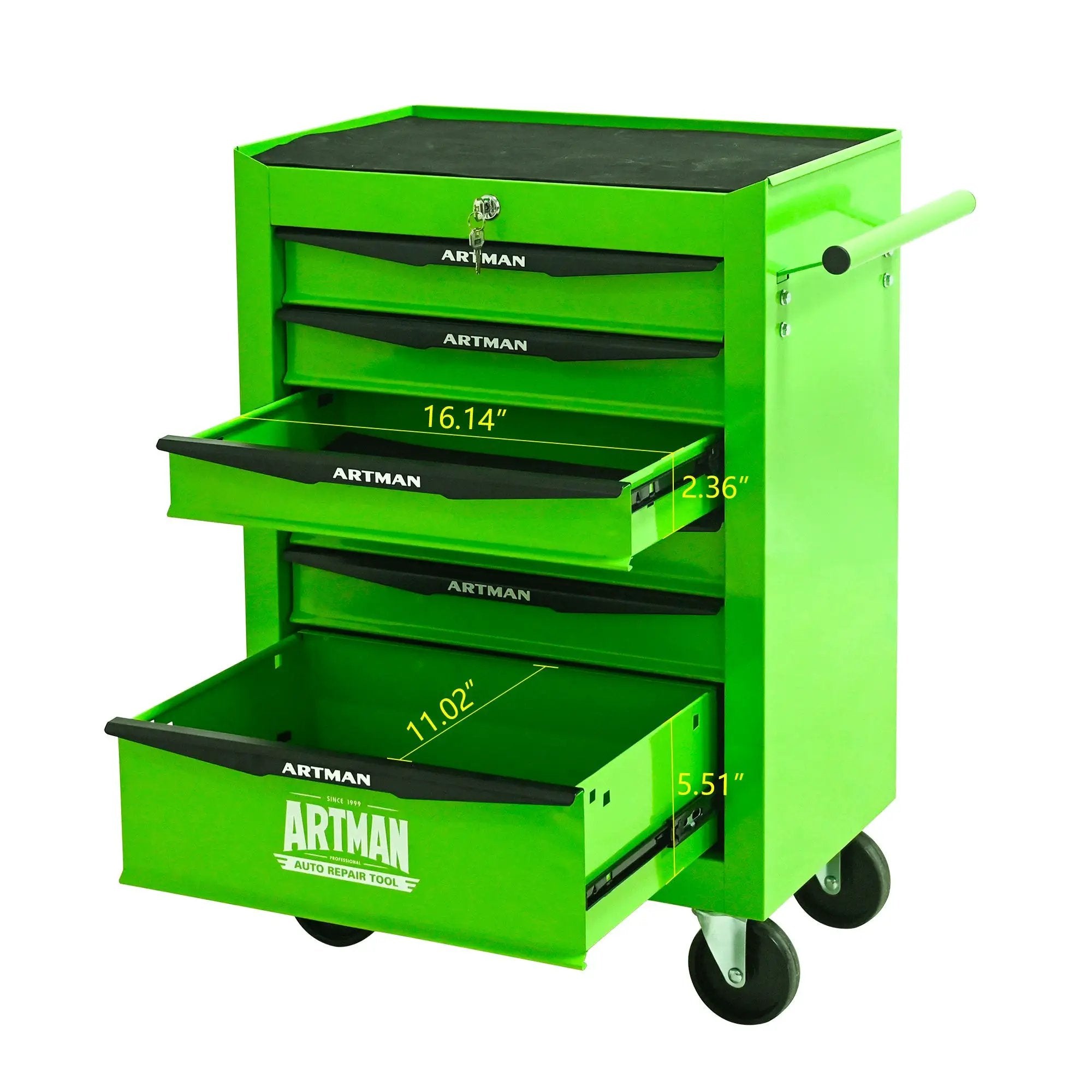 Rolling Metal Tool Chest with 6 Drawers, 20" by HouseOfZazla