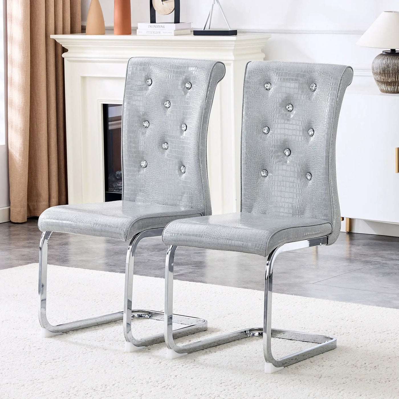 Elegant Design Upholstered Dining Chairs by HouseOfZazla