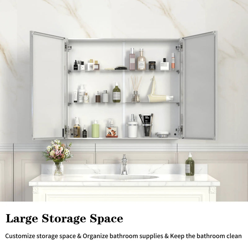 Medicine Cabinet, Wall Mounted Bathroom Mirror With Storage by Unique Piece Furniture