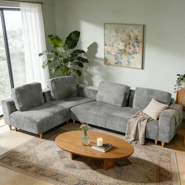 2-Piece 109" L-Shape Convertible Sectional Sofa, photo 2 of 9