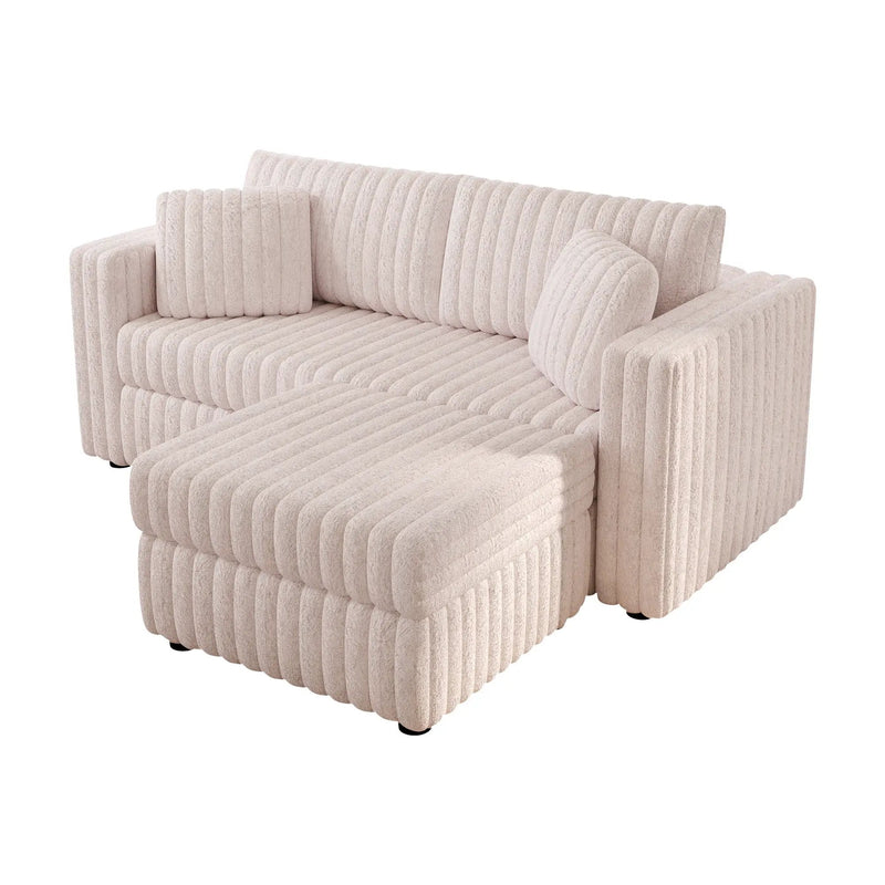75.6" Soft Modular 2-Person Sofa with Hydraulic Lift by HouseOfZazla