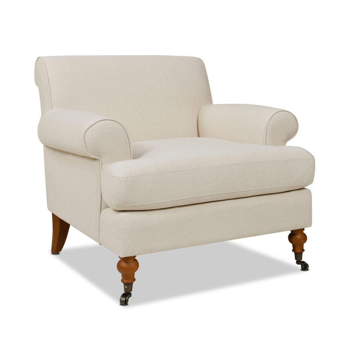 Accent Arm Chair with Casters and Reversible Cushions - Multiple Colors, photo 26 of 40