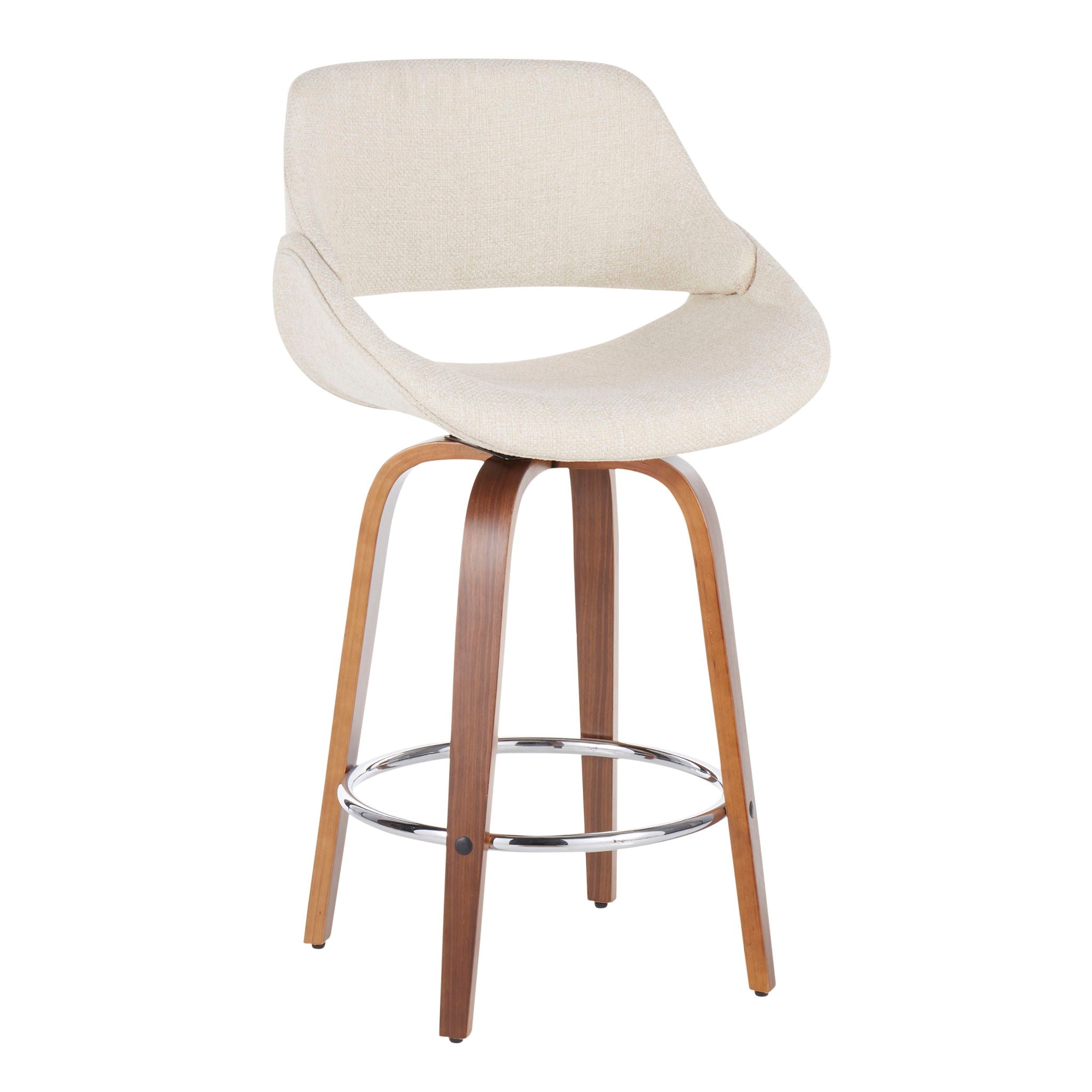 Fabrico - Mid Century Modern Counter Stool (Set of 2) by HouseOfZazla