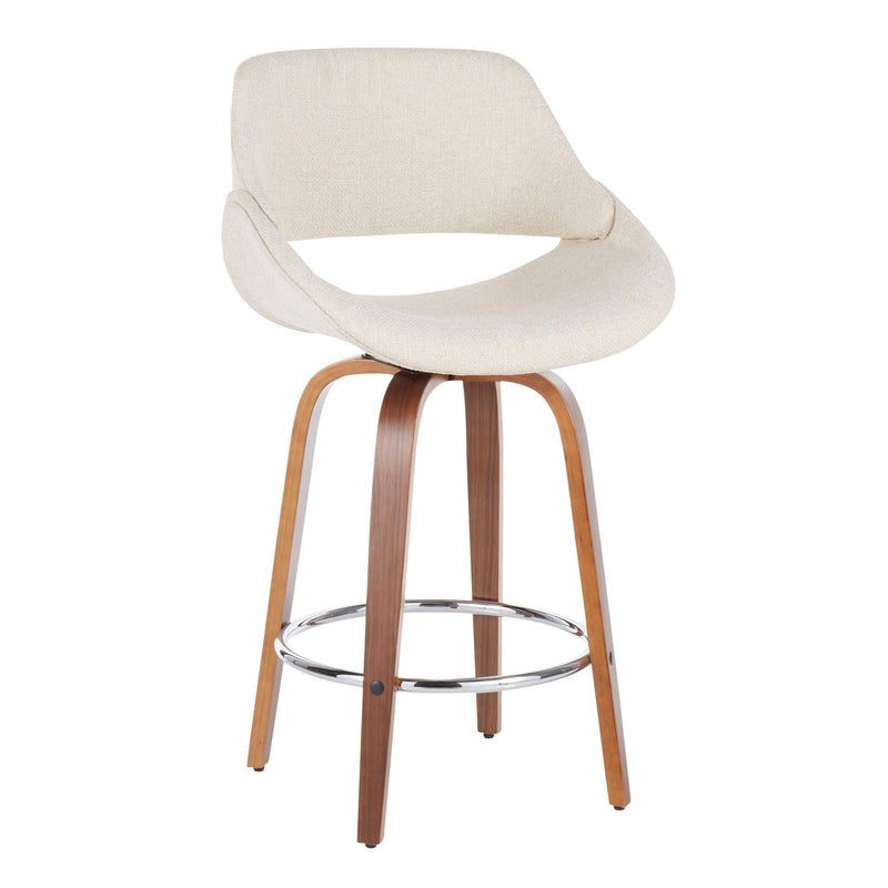 Fabrico - Mid Century Modern Counter Stool (Set of 2) by HouseOfZazla