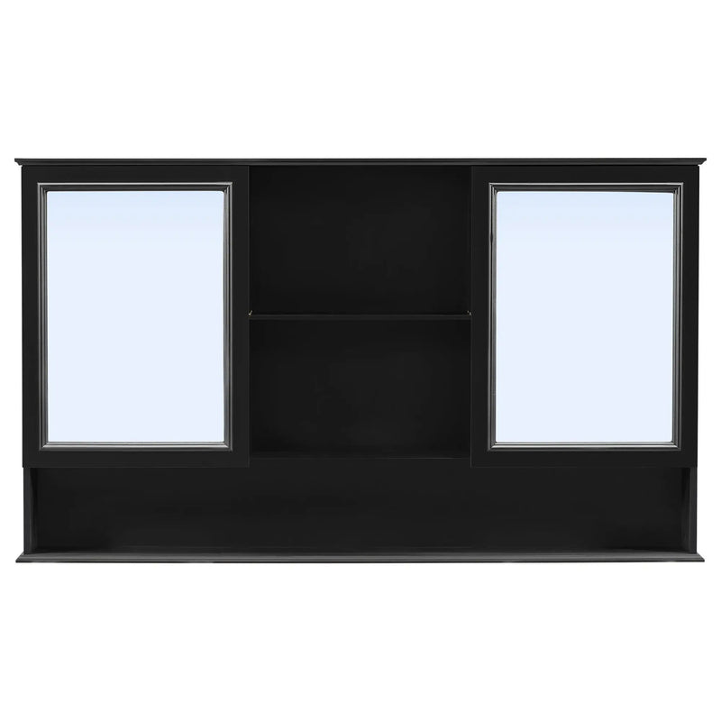 Wall Mounted Bathroom Medicine Cabinet With Double Mirrored Doors by HouseOfZazla