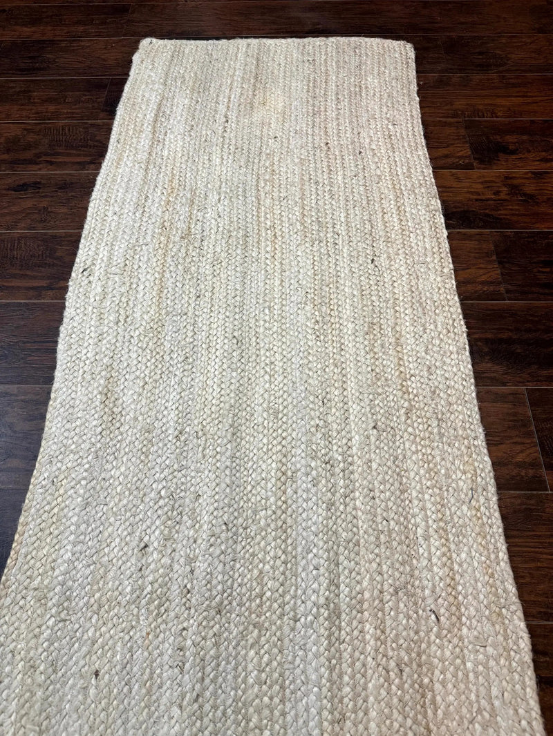 Modern Jute Runner Rug 2.7 x 10, Rug for Hallway or Kitchen, Farmhouse Rug by Jewel Rugs