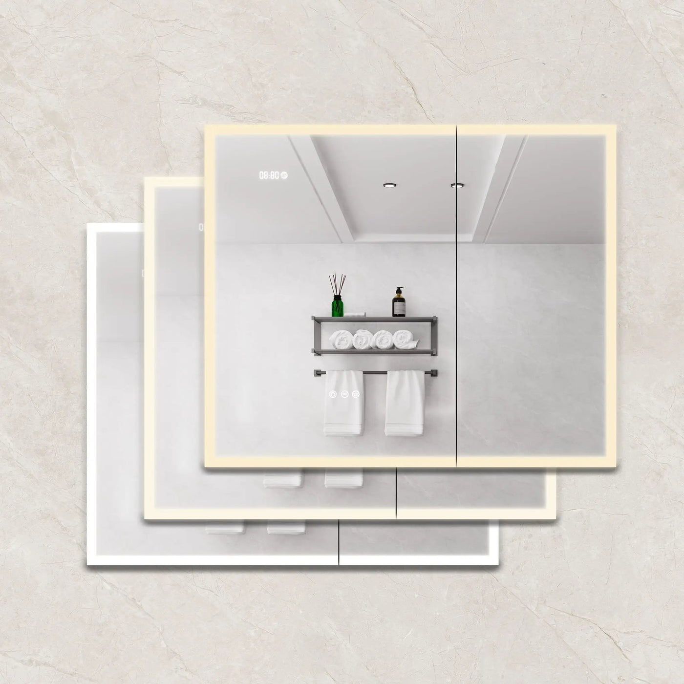 Bathroom Medicine Cabinet With Lights, LED Medicine Cabinet With Mirror, Lighted Medicine Cabinet With Defogger by HouseOfZazla