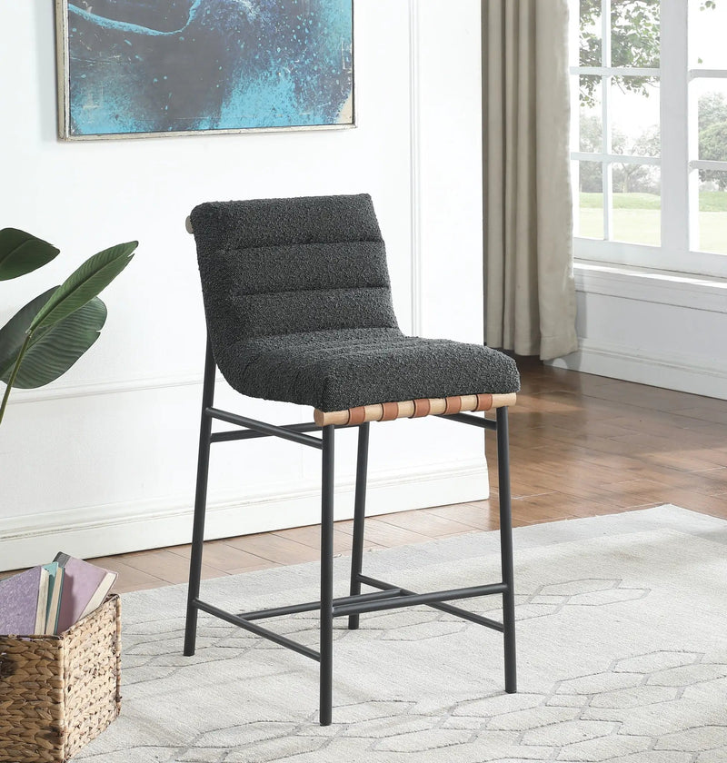 Lahni - 17" Boucle Fabric Counter Height Chair by Unique Piece Furniture