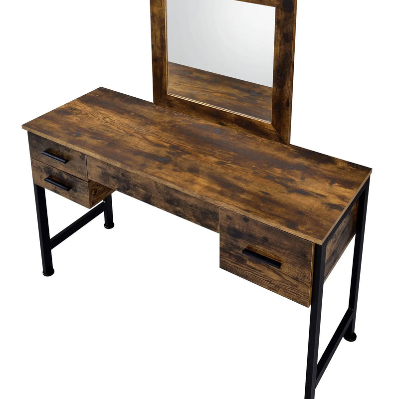 Juvanth - Rustic Vanity Desk Mirror - Oak by Unique Piece Furniture
