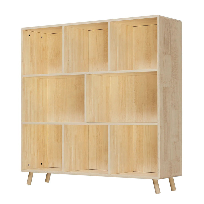 8 Compartment Storage Cabinet With Fixed Shelves For Books - Wood by Unique Piece Furniture